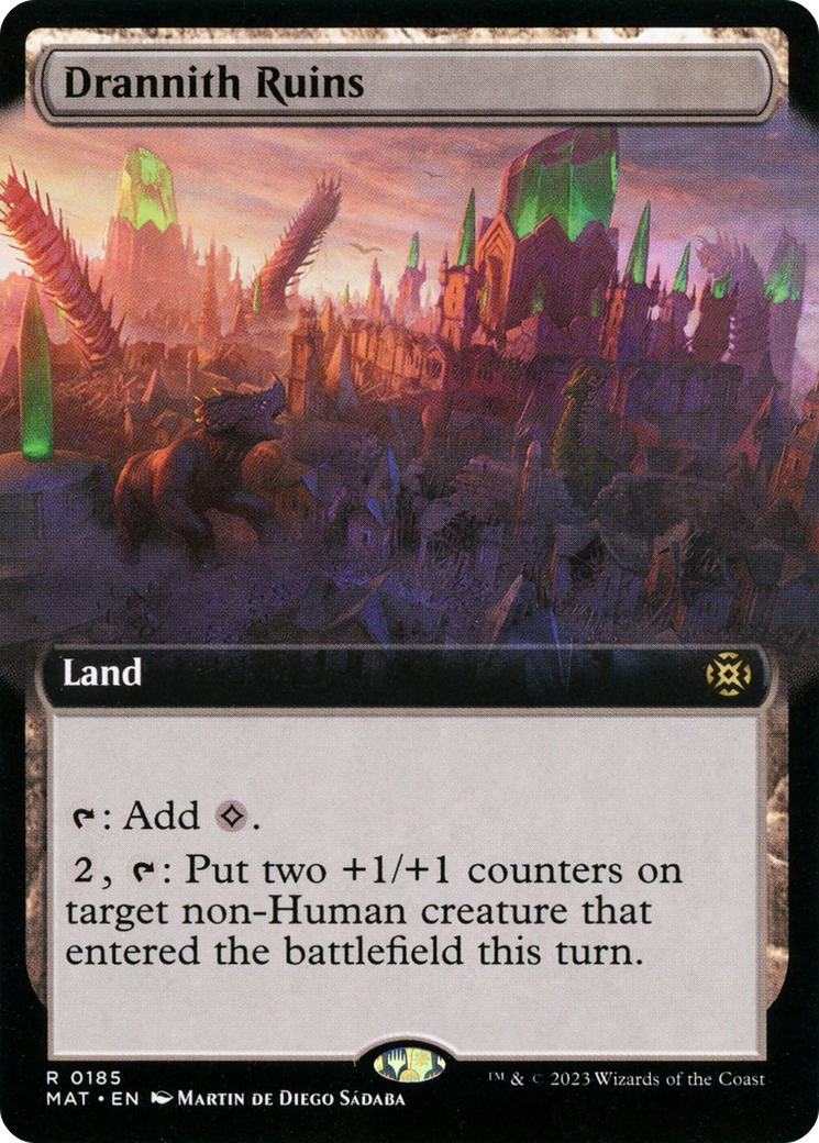 Drannith Ruins (Extended Art) (185) [March of the Machine: The Aftermath] foil - Deck Out Gaming