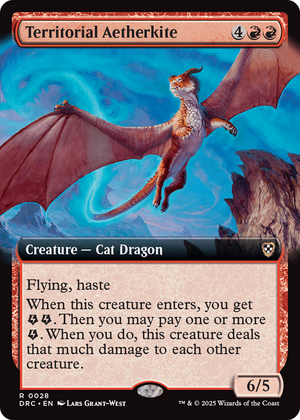 Territorial Aetherkite (Extended Art) (28) [Commander: Aetherdrift] - Deck Out Gaming