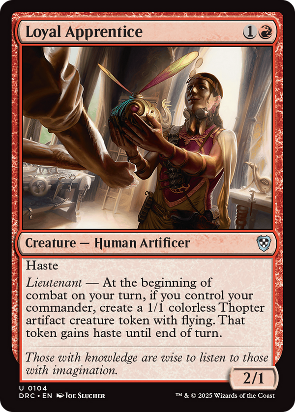 Loyal Apprentice (104) [Commander: Aetherdrift] - Deck Out Gaming