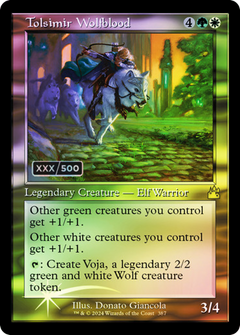 Tolsimir Wolfblood (Retro Frame) (Serial Numbered) (387) [Ravnica Remastered] foil - Deck Out Gaming