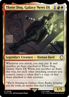 Three Dog, Galaxy News DJ (Surge Foil) (648) [Fallout] foil - Deck Out Gaming