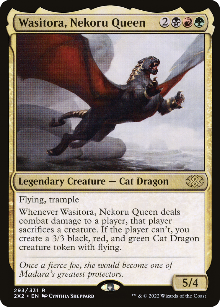 Wasitora, Nekoru Queen (293) [Double Masters 2022] foil - Deck Out Gaming
