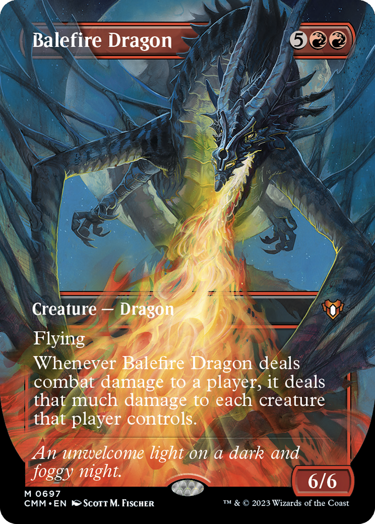 Balefire Dragon (Borderless) (697) [Commander Masters] - Deck Out Gaming
