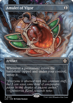 Amulet of Vigor (Borderless) (103) [The Lost Caverns of Ixalan Commander] foil - Deck Out Gaming