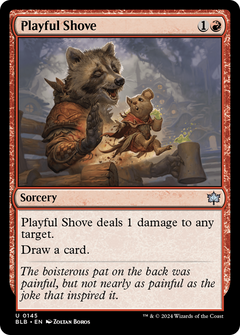 Playful Shove (145) [Bloomburrow] foil - Deck Out Gaming