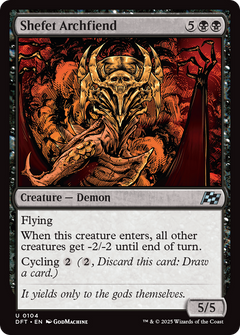 Shefet Archfiend (104) [Aetherdrift] foil - Deck Out Gaming