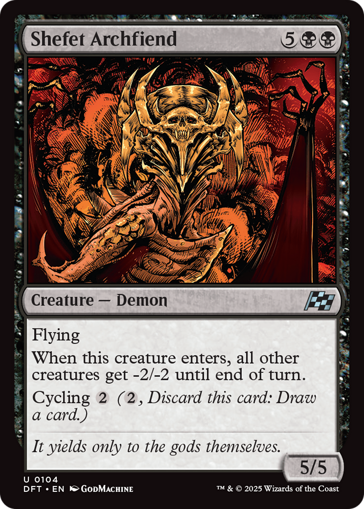 Shefet Archfiend (104) [Aetherdrift] - Deck Out Gaming