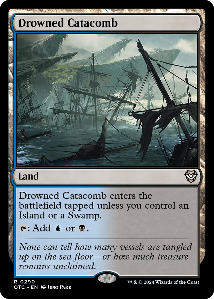 Drowned Catacomb (290) [Outlaws of Thunder Junction Commander] - Deck Out Gaming