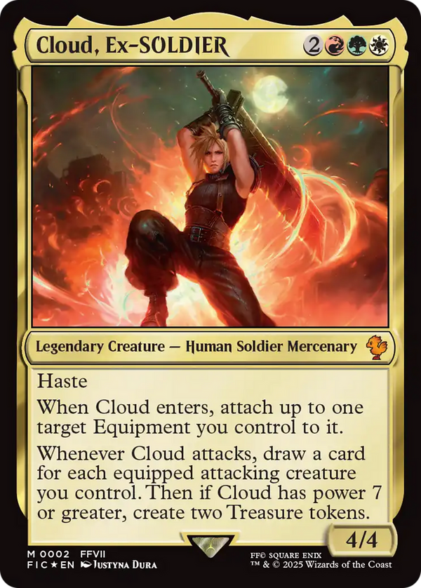 Cloud, Ex-SOLDIER (2) [Commander: FINAL FANTASY] foil - Deck Out Gaming