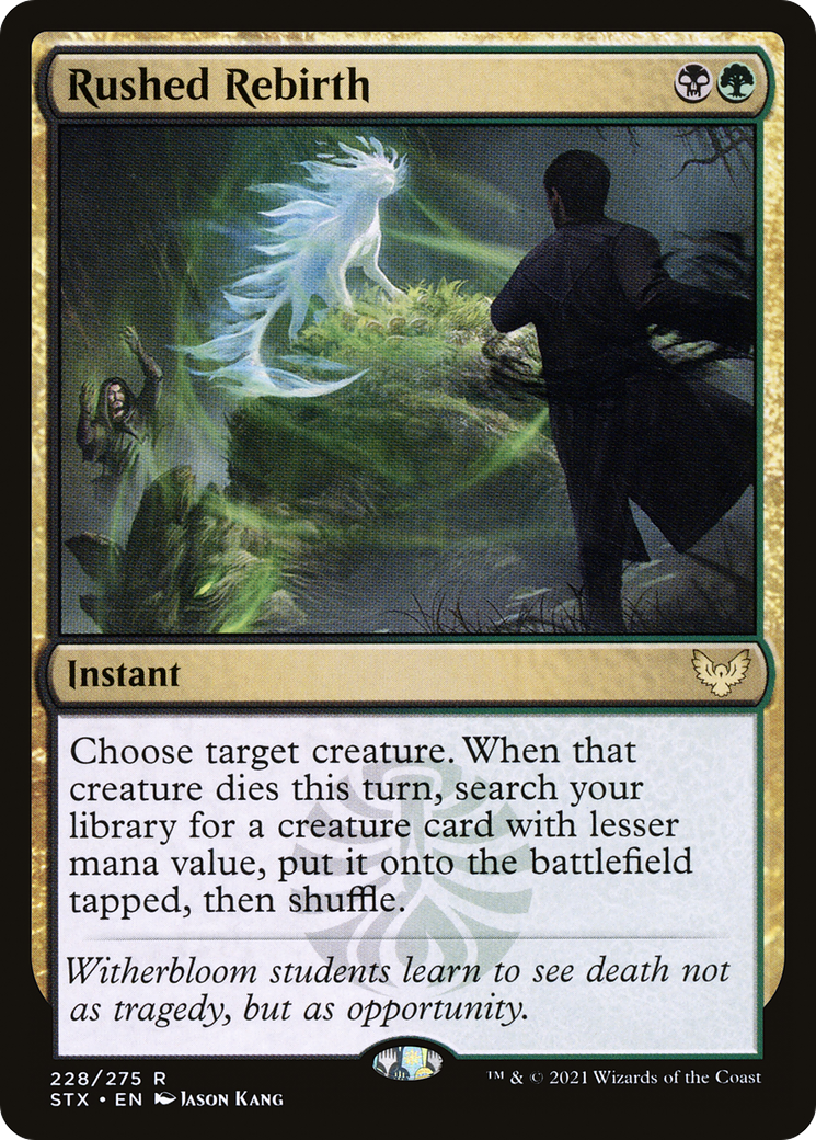 Rushed Rebirth (228) [Strixhaven: School of Mages] foil - Deck Out Gaming