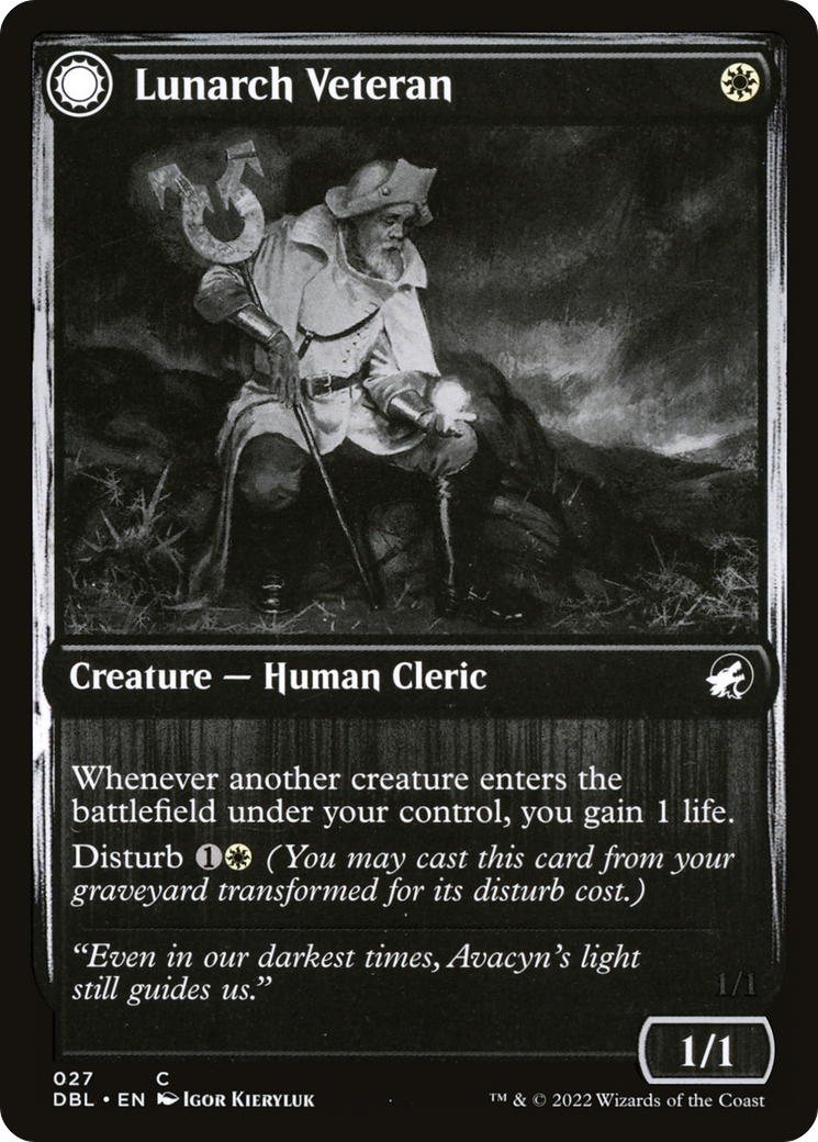 Lunarch Veteran (27) [Innistrad: Double Feature] foil - Deck Out Gaming