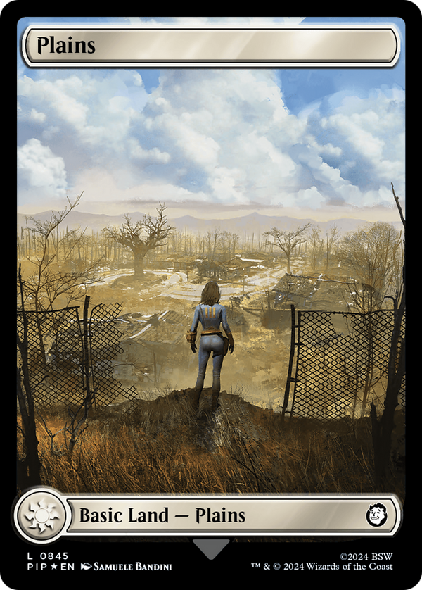 Plains (0845) (Surge Foil) (845) [Fallout] foil - Deck Out Gaming