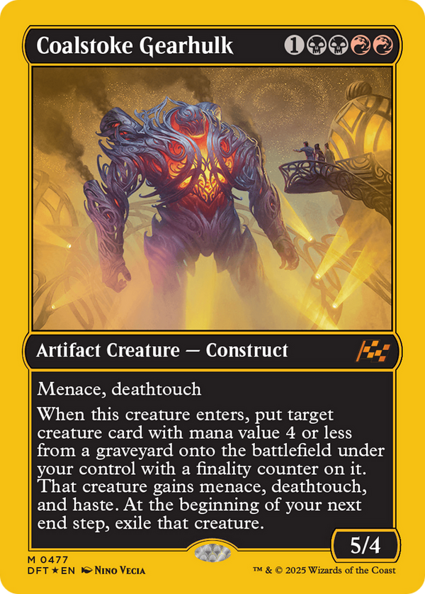 Coalstoke Gearhulk (First-Place Foil) (477) [Aetherdrift] foil - Deck Out Gaming