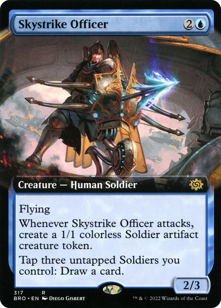 Skystrike Officer (Extended Art) (317) [The Brothers' War] foil - Deck Out Gaming