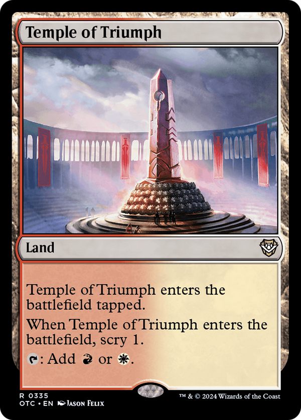 Temple of Triumph (335) [Outlaws of Thunder Junction Commander] - Deck Out Gaming