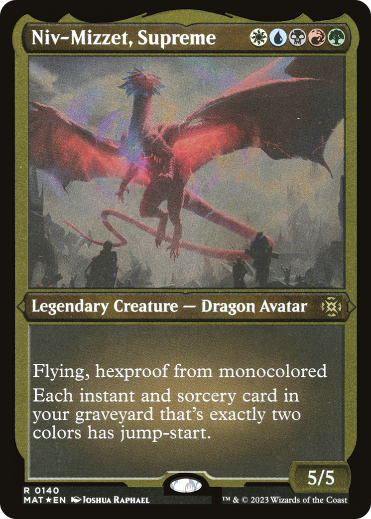 Niv-Mizzet, Supreme (140) [March of the Machine: The Aftermath] etched - Deck Out Gaming