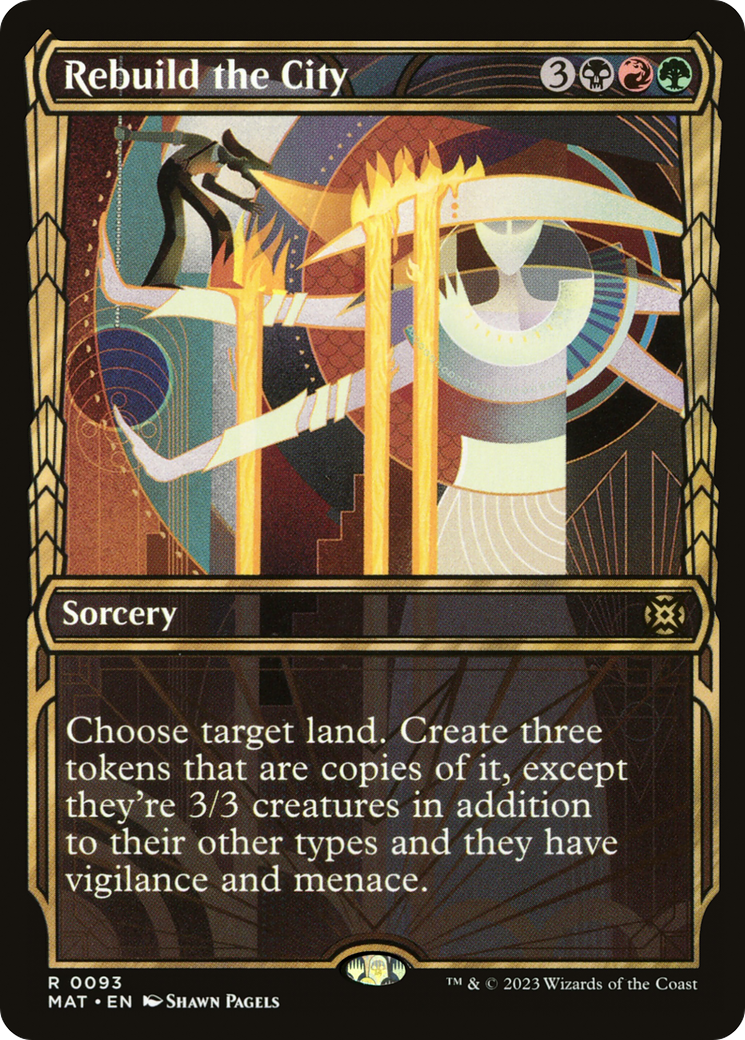 Rebuild the City (Showcase) (93) [March of the Machine: The Aftermath] foil - Deck Out Gaming