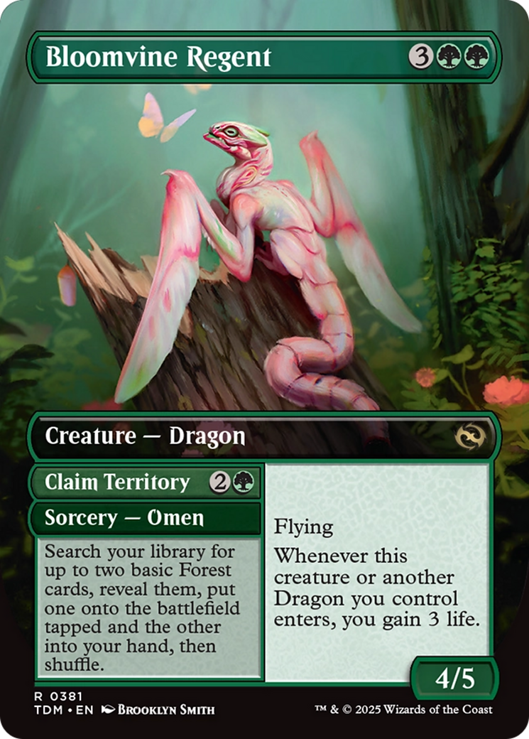 Bloomvine Regent (Borderless) (381) [Tarkir: Dragonstorm] foil - Deck Out Gaming