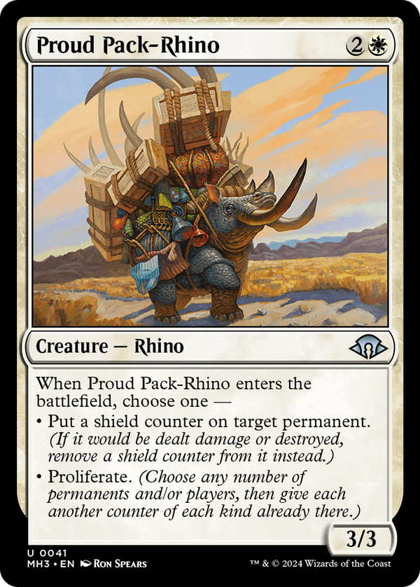 Proud Pack-Rhino (41) [Modern Horizons 3] - Deck Out Gaming