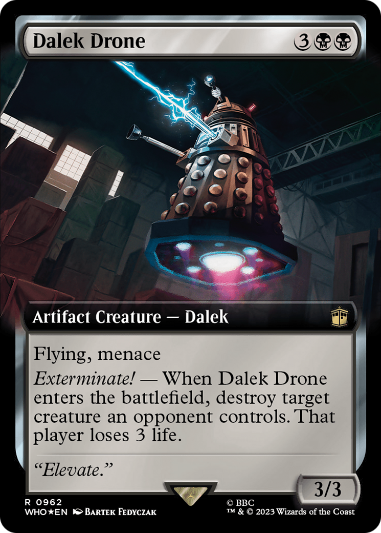 Dalek Drone (Extended Art) (Surge Foil) (962) [Doctor Who] foil - Deck Out Gaming