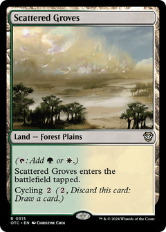 Scattered Groves (315) [Outlaws of Thunder Junction Commander] - Deck Out Gaming