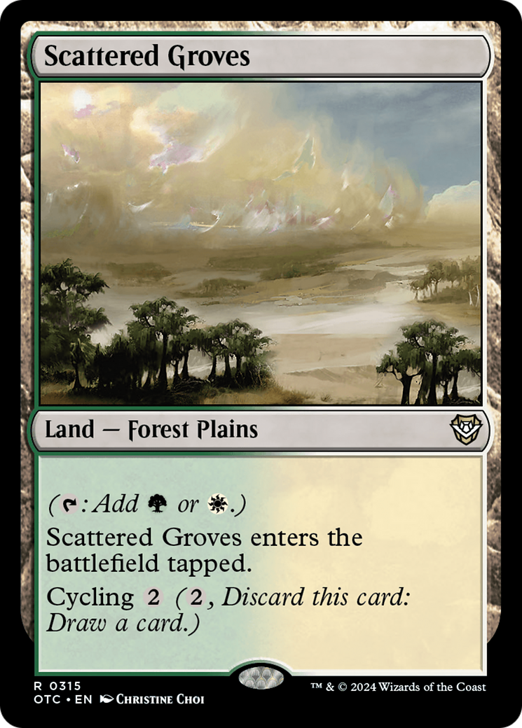 Scattered Groves (315) [Outlaws of Thunder Junction Commander] - Deck Out Gaming