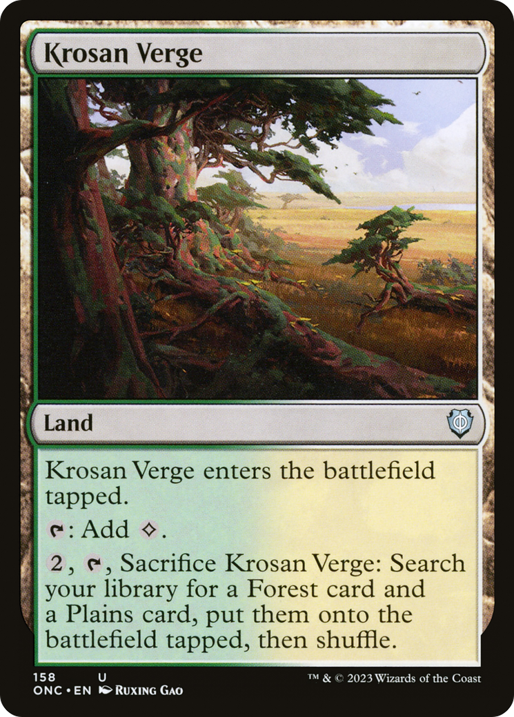 Krosan Verge (158) [Commander: Phyrexia: All Will Be One] - Deck Out Gaming