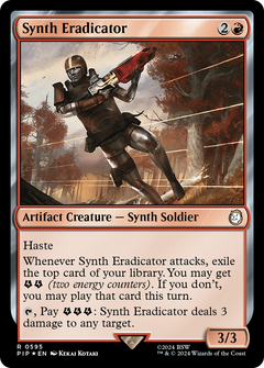 Synth Eradicator (Surge Foil) (595) [Fallout] foil - Deck Out Gaming