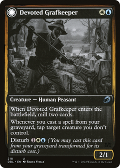 Devoted Grafkeeper (218) [Innistrad: Double Feature] - Deck Out Gaming