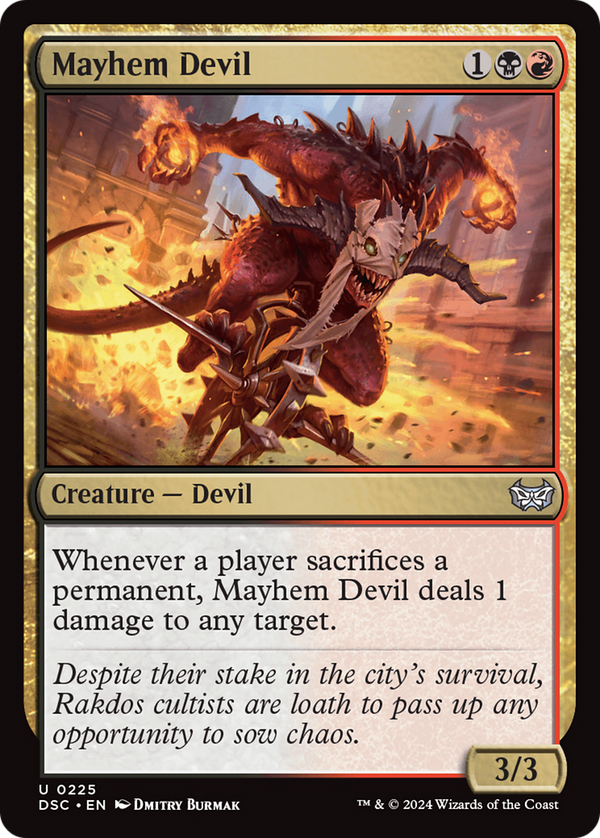 Mayhem Devil (225) [Duskmourn: House of Horror Commander] - Deck Out Gaming