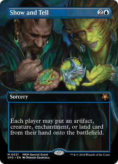 Show and Tell (Borderless) (21) [Special Guests] foil - Deck Out Gaming