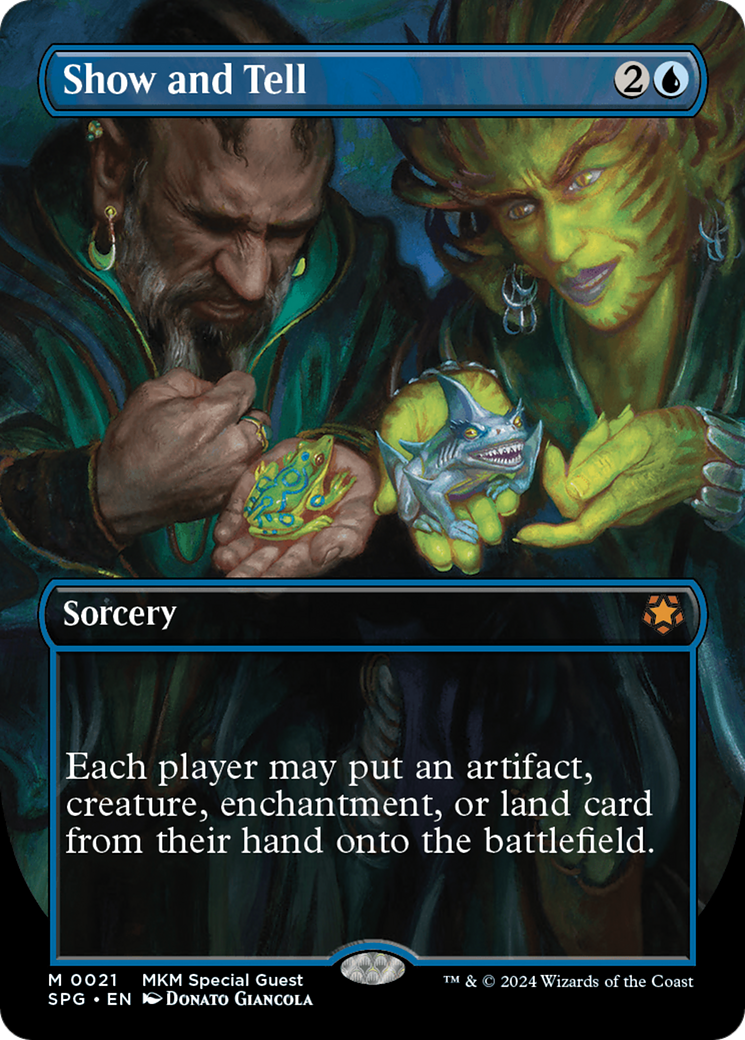 Show and Tell (Borderless) (21) [Special Guests] foil - Deck Out Gaming