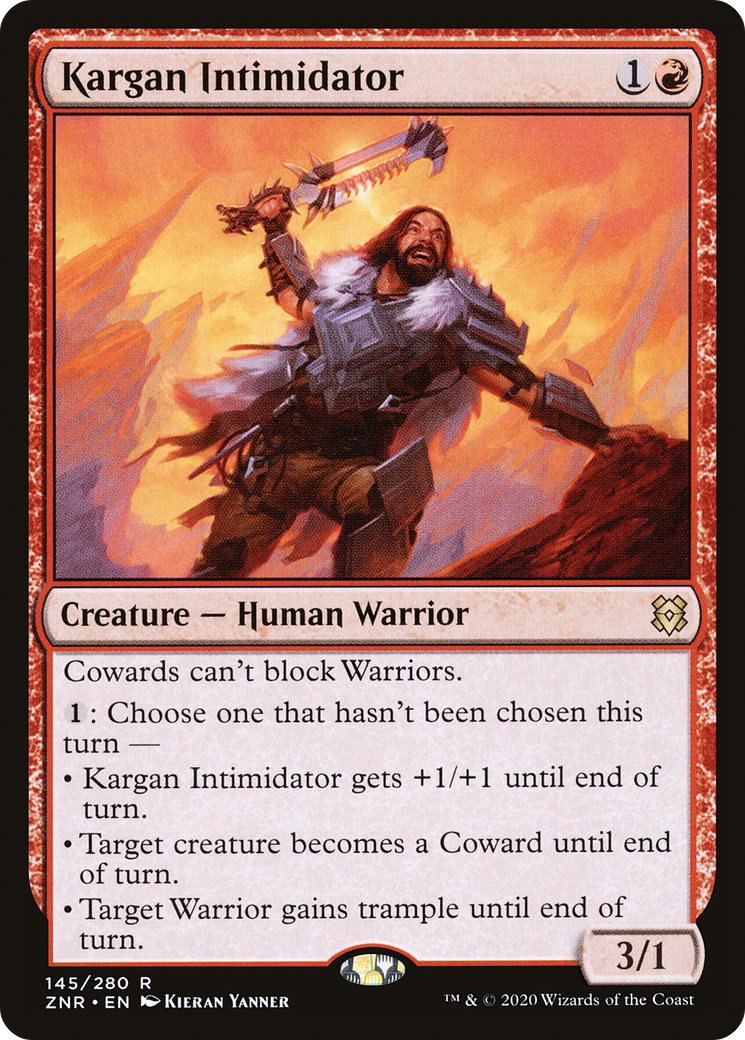 Kargan Intimidator (145) [Zendikar Rising] foil - Deck Out Gaming