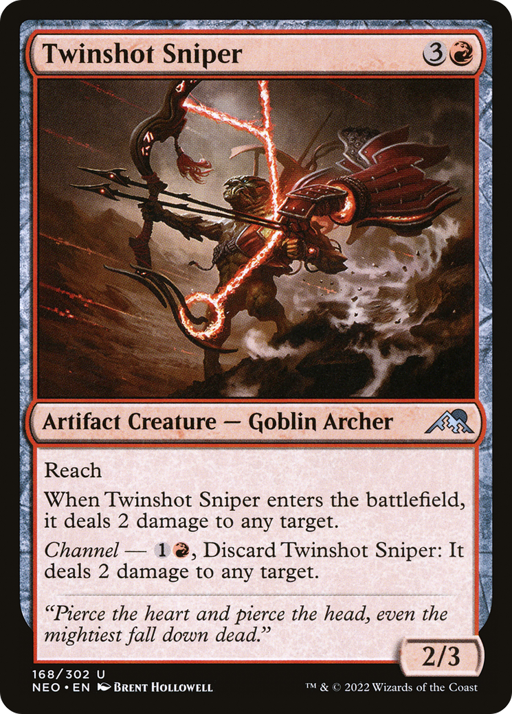 Twinshot Sniper (168) [Kamigawa: Neon Dynasty] foil - Deck Out Gaming