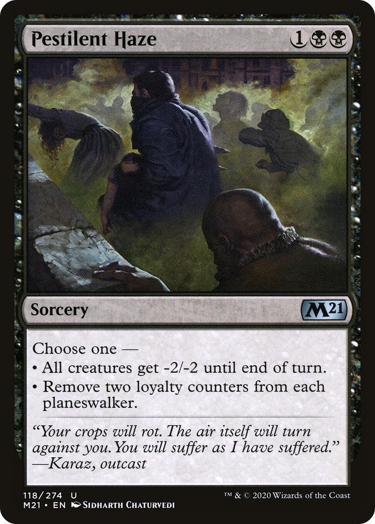 Pestilent Haze (118) [Core Set 2021] foil - Deck Out Gaming
