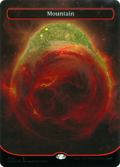 Mountain (494) (Borderless) (Galaxy Foil) (494) [Unfinity] foil - Deck Out Gaming