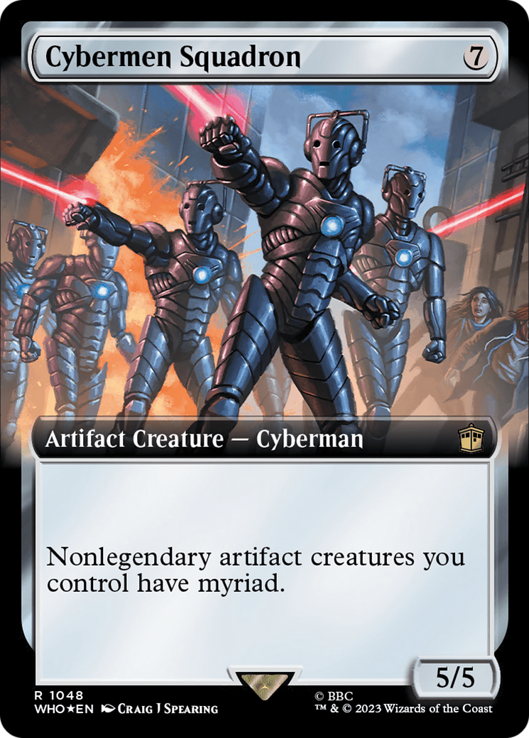 Cybermen Squadron (Extended Art) (Surge Foil) (1048) [Doctor Who] foil - Deck Out Gaming