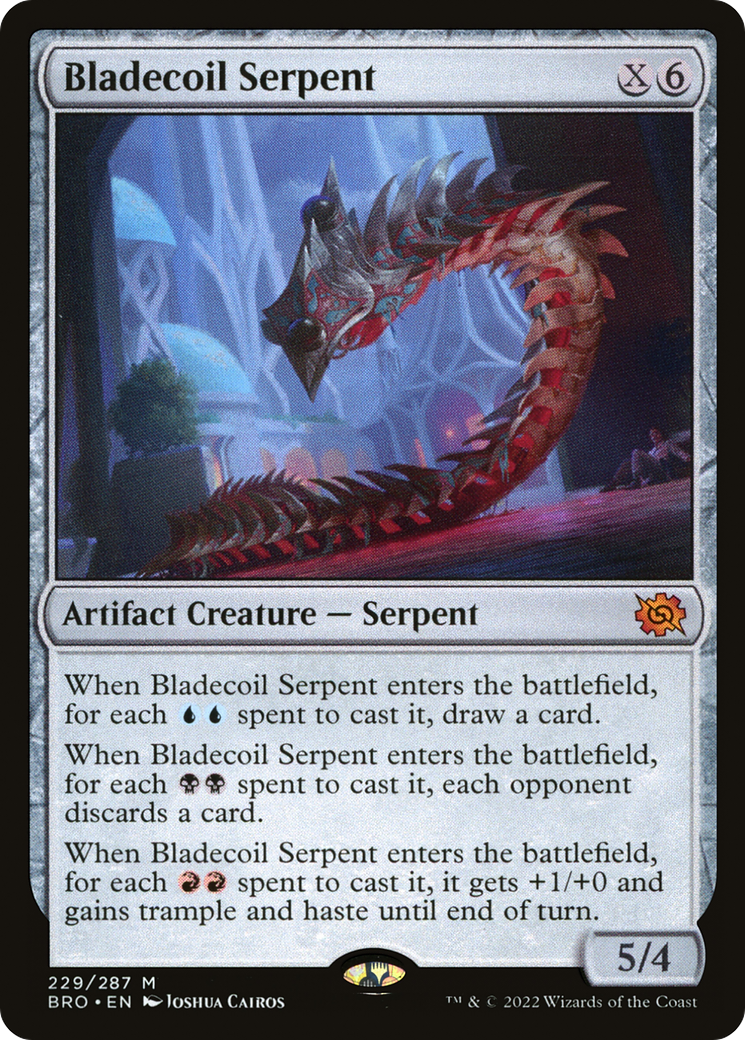 Bladecoil Serpent (229) [The Brothers' War] foil - Deck Out Gaming