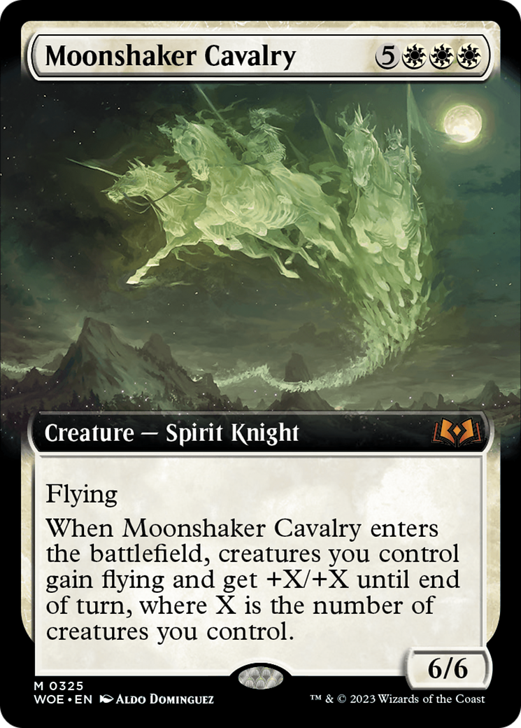 Moonshaker Cavalry (Extended Art) (325) [Wilds of Eldraine] - Deck Out Gaming