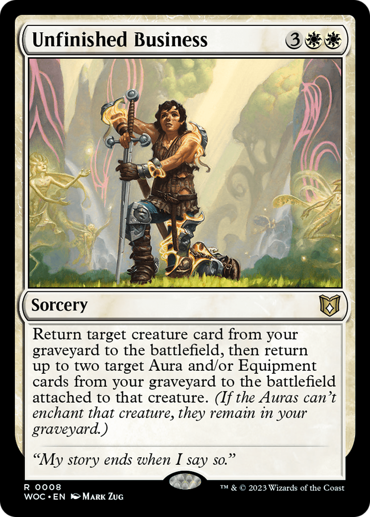 Unfinished Business (8) [Wilds of Eldraine Commander] - Deck Out Gaming