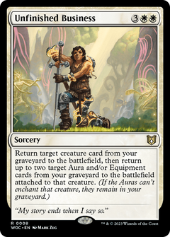 Unfinished Business (8) [Wilds of Eldraine Commander] - Deck Out Gaming