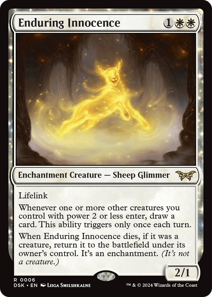 Enduring Innocence (6) [Duskmourn: House of Horror] foil - Deck Out Gaming