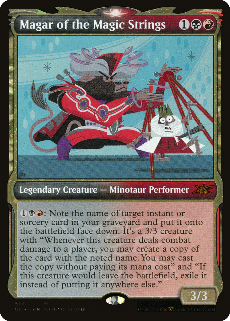 Magar of the Magic Strings (Showcase) (Galaxy Foil) (514) [Unfinity] foil - Deck Out Gaming