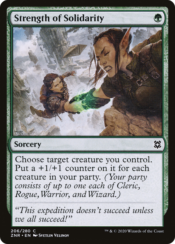 Strength of Solidarity (206) [Zendikar Rising] foil - Deck Out Gaming