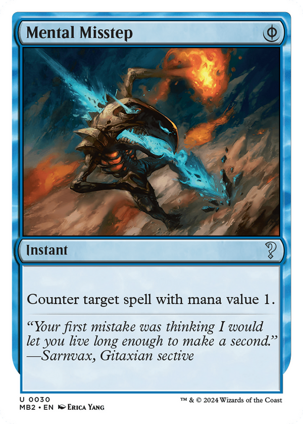 Mental Misstep (White Border) (30) [Mystery Booster 2] - Deck Out Gaming