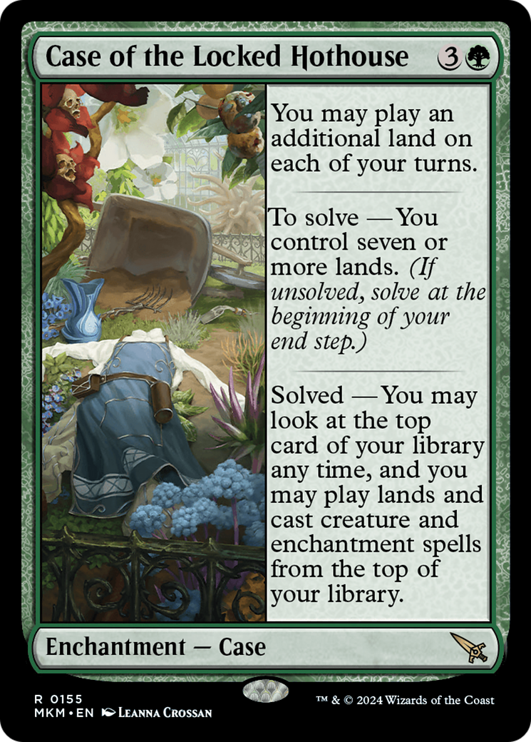 Case of the Locked Hothouse (155) [Murders at Karlov Manor] foil - Deck Out Gaming