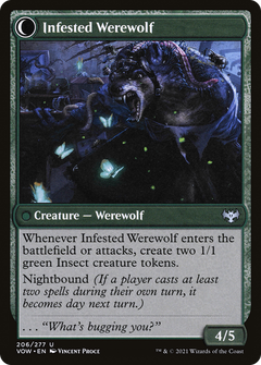 Infestation Expert // Infested Werewolf (206) [Innistrad: Crimson Vow] - Deck Out Gaming