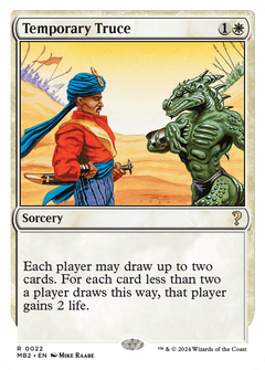 Temporary Truce (White Border) (22) [Mystery Booster 2] - Deck Out Gaming