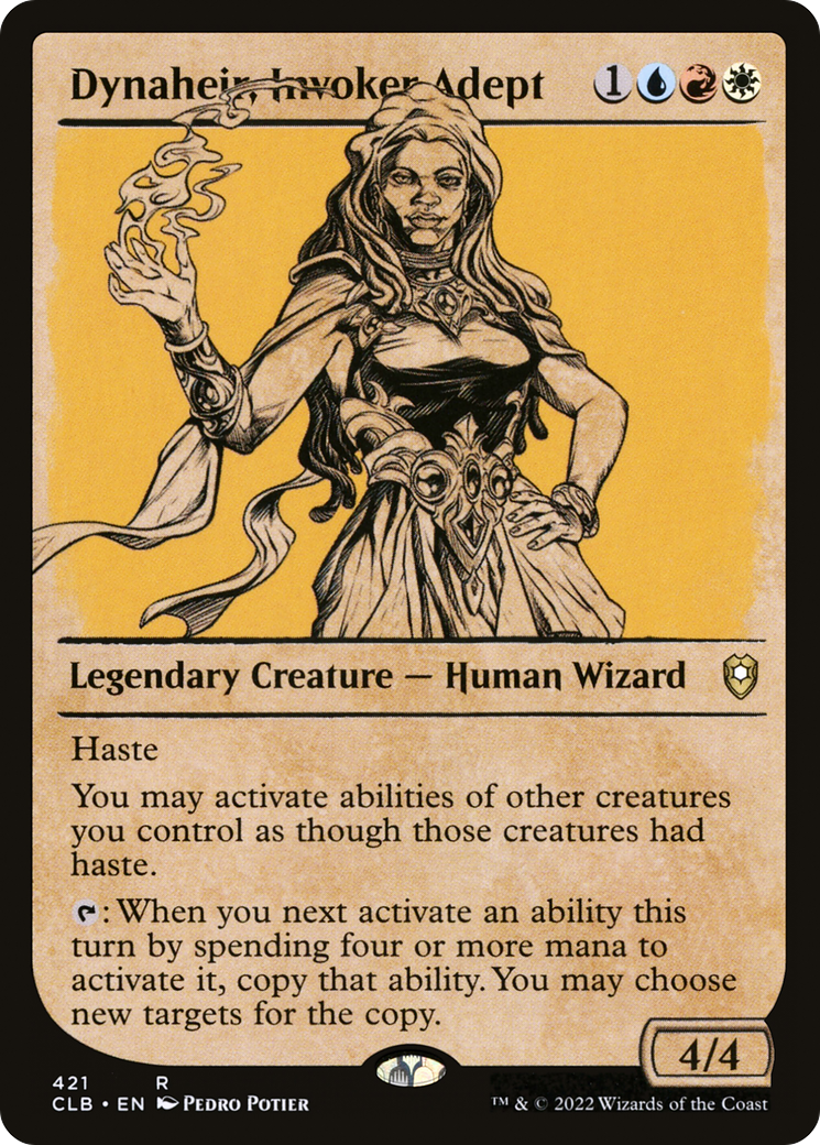 Dynaheir, Invoker Adept (Showcase) (421) [Commander Legends: Battle for Baldur's Gate] - Deck Out Gaming