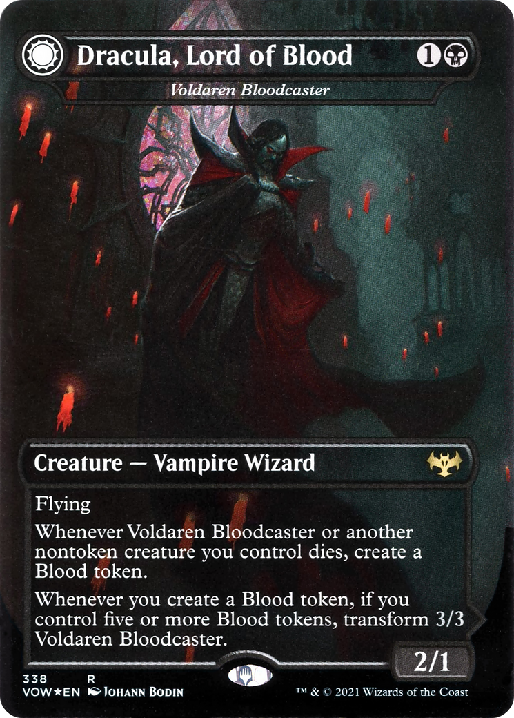 Dracula, Lord of Blood - Voldaren Bloodcaster (338) [Innistrad: Crimson Vow] foil - Deck Out Gaming